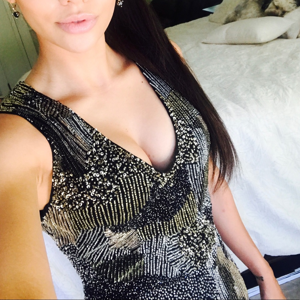 Alice and Olivia Sequin Dress